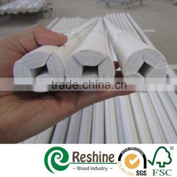 Wall corner wood primer quarter round molding