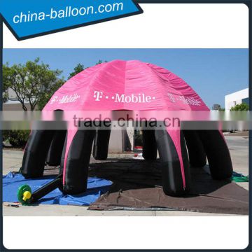 Giant inflatable arch tent/8 feet inflatable dome tent/Pink arch tent with logo for outdoor advertising