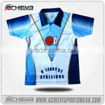 Top custom sublimated men team cricket color uniforms