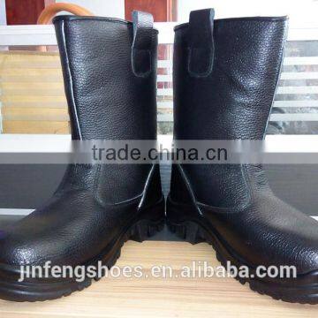 industrial cheap workman's steel toe brand stylish PU outsole safety boots with artificial wool for winter