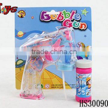 transparent with flashing & music soap bubble water gun toy roulette game