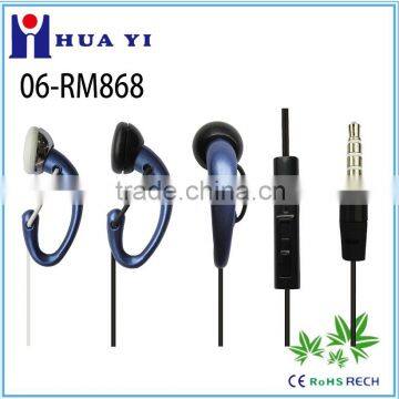 Cheap Radio earhook earphone/headphone with Mic