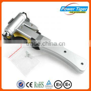 Car Escape Hammer - Emergency Escape Hammer With Bracket - Recessed Razor Sharp Seat Belt Cutter Knife