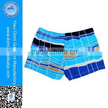 Nylon Spandex Kids Square Short Boy Swim Shorts