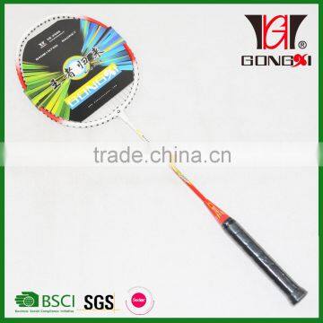 GX-6009 RED cheap price aluminium&steel different parts badminton racket/Aluminum head racket/top tape racket