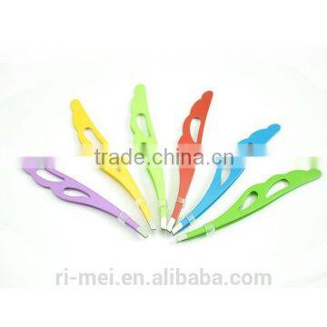 Rubber Coated eyebrow tweezer China manufacturer on Alibaba