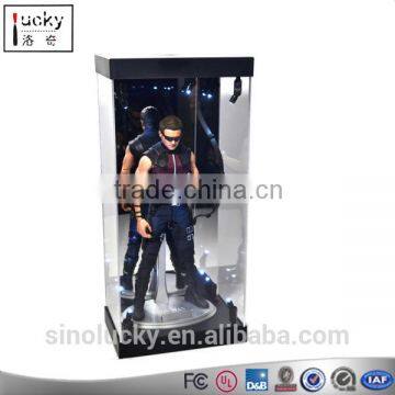 Acrylic 1/6 Scale Action figure Display case with LED light