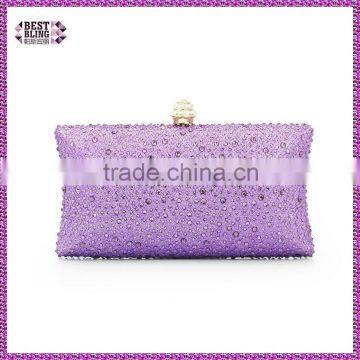 new arrival purple bling evening clutch bags woman fashion bags exquisite indian wedding purses (C599)