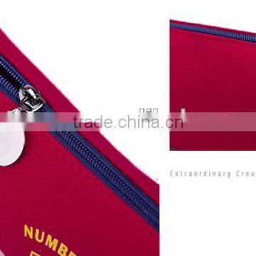 Yellow Colour Canvas Pencil Case Pouch photo-6