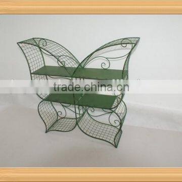 Butterfly Wrought iron wall shelf