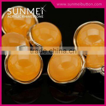 Wholesale Aquamarine Acrylic Diamond Fancy Buttons for Clothing photo-3