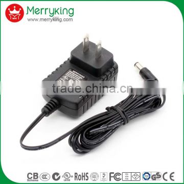 18V500mA US plug wall mount AC DC adapter 12W DOE VI switching power supply 3 years warranty