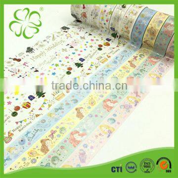 Japanese Waterproof Washi Paper Tape for Masking and Decoration