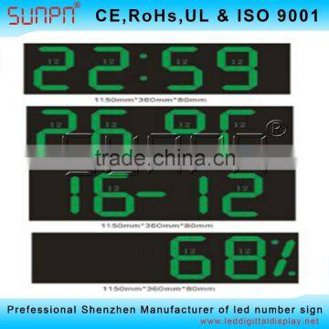 Africa Outdoor Red LED Time and Temp Signs and Digital Wall Clock Time Display photo-4