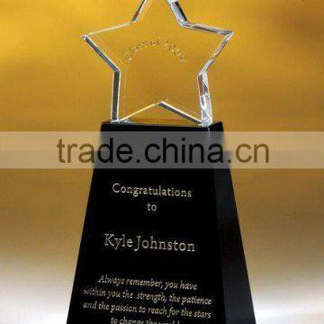 2013new products pure crystal star awards for souvenir(R-0604