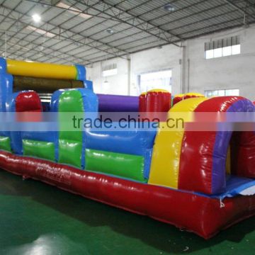 Best selling new design gaint multicolor inflatable obstacle course for kids and adults