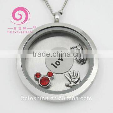 Professional factory wholesale floating locket pendant and stainless steel locket