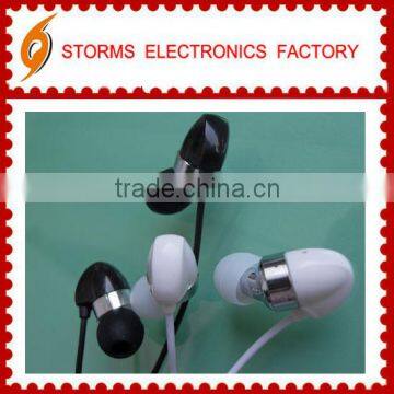 High quality sound color metal earphone headset for girls
