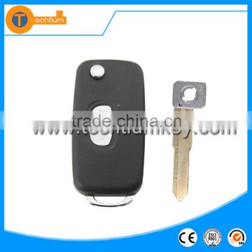 car key remote flip folding key blank shell wholesale for mitsubishi Delica asx 2013 evo