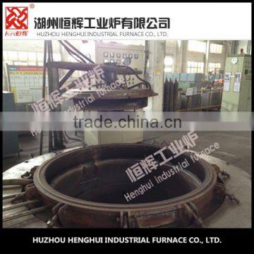 Controlled atmosphere well type nitriding furnace