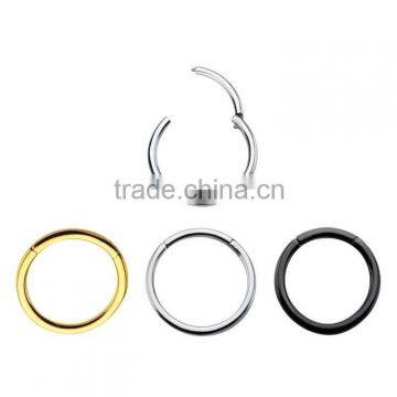 Titanium Hinged Segment Rings Septum Clicker