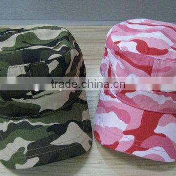 custom fitted canvas camouflage service cap