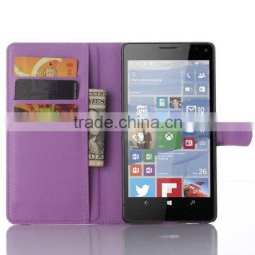 High quality PU leather book style cover for micosoft lumia 950xl case wholesale alibaba