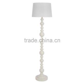 2017 hotel decorative unique white polyresin floor lamps with linen shade good for inn decor high end