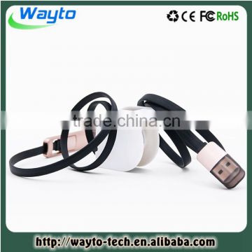 Retractable USB Data Cable For iPhone and Micro 2 in 1 cable