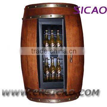 Wine Barrel furniture, Wine Beer Barrel Fridge, Wood electrical appliance