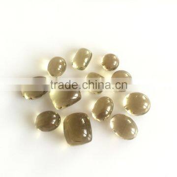 Oval Cabochon Natural Smoky Quartz Loose Gemstones Lot Free Size