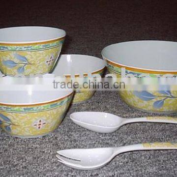 melamine salad bowl set