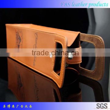 2015 alibaba china wholesale leather wine bag