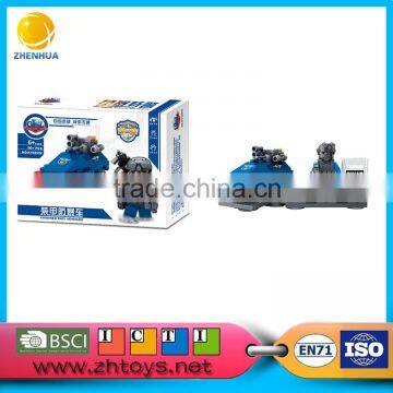 Children plastic puzzle toy building bricks color box printing