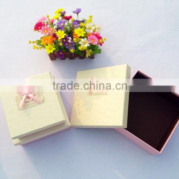 yellow black Printing Logo Paper Gift Boxes jewerly box