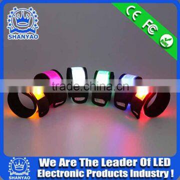 GN004 Six LED Colors TPU Flashing Clap Wristband