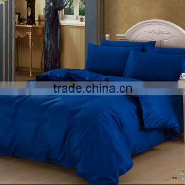 Dark blue plain bedding sets with 100 % cotton for sale