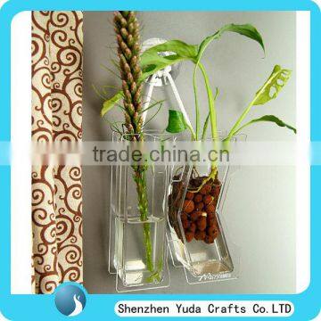 Home Decorations Acrylic Vases, Acrylic Flower Vase, Hanging Glass Vase