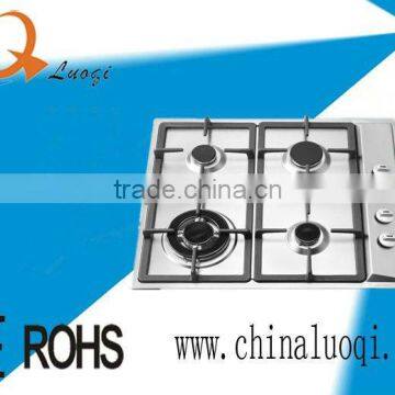 Built in Model Tempered Glass 4 Burners Gas stove with Safety Device