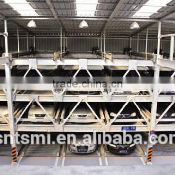 Space saving lifting and sliding car parking system