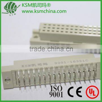 Eurocard connector female v/t 3 row 32 pin