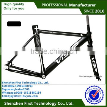 fixed gear bicycle land rover bike aluminum alloy bike frame with free Handlebar and hollow titanium rails saddle