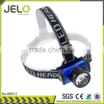 Cheaper High Power 1W Transparent Headlight Camping headlamp Head Torch