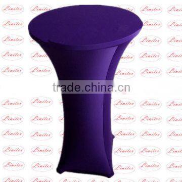 Polyester lycra nylon lycra spandex high stretch cocktail table cover table top wedding banquet table cover table cloth