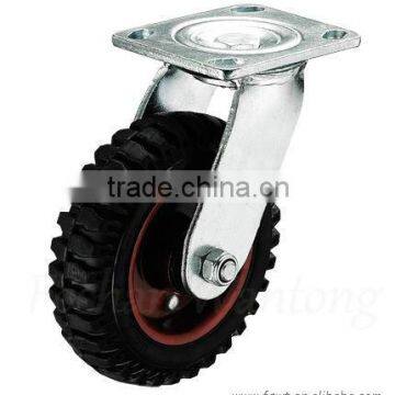 5-8 Inch Iron Core Rubber Skid Resistant Caster Wheel