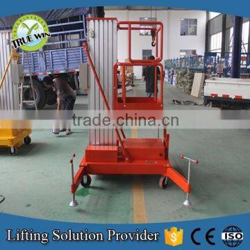 Adjustable lifting ladder vertical man lift