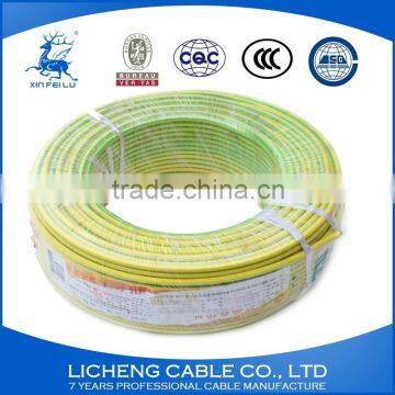 1.5mm2 Earthing Cable PVC Insulated Copper Wire Green-yellow Cable photo-4
