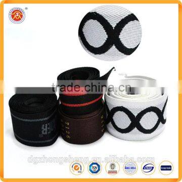 Custom Logo Printing Polyester Jacquard Elastic Webbing