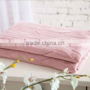High Quality Super Soft Bamboo Fiber Knitted Blanket / Throw Blanket photo-2