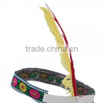 Indian Brave Feather Headdress Headband Costume Accessory photo-2